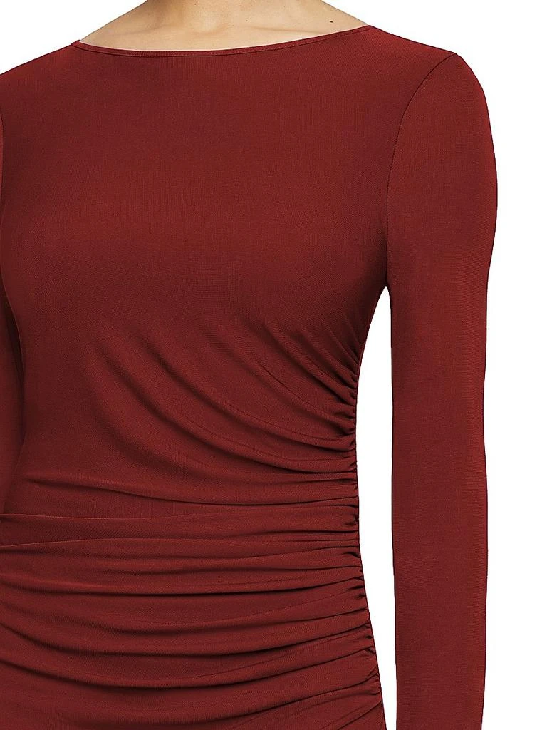 Santorelli Ruched Jersey Maxi Dress 4