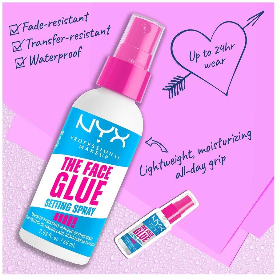 NYX Professional Makeup The Face Glue Setting Spray 3