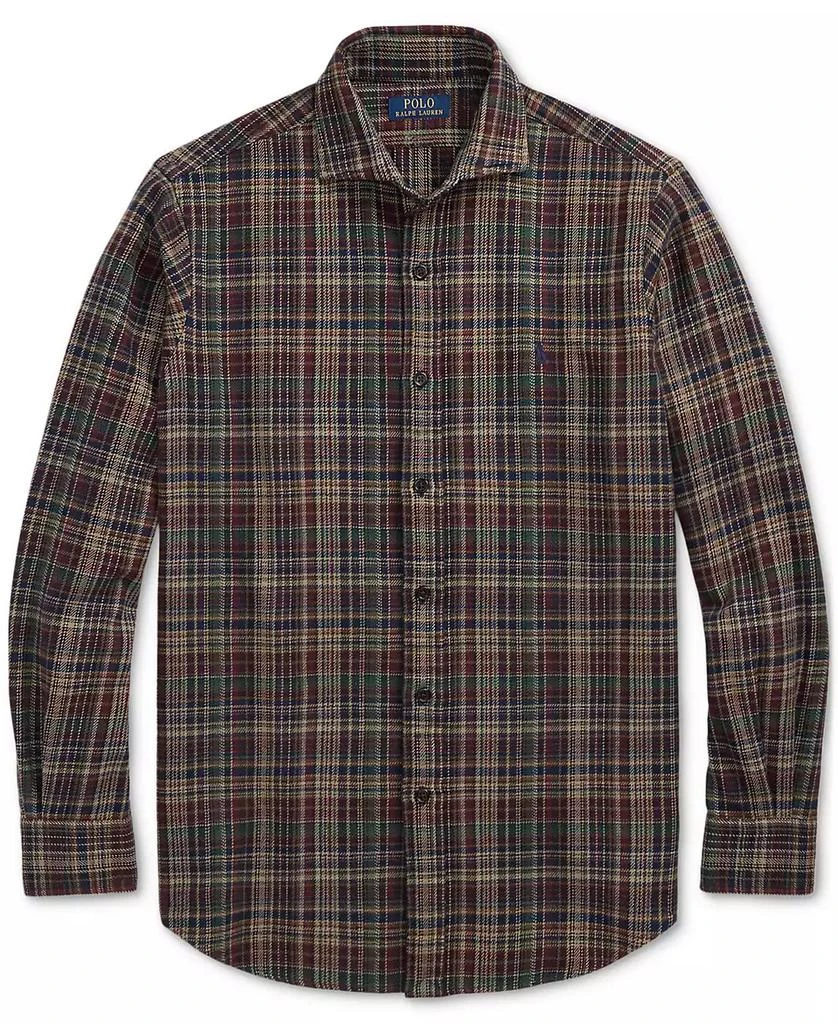 Ralph Lauren Men's Classic-Fit Plaid Brushed Flannel Shirt 5