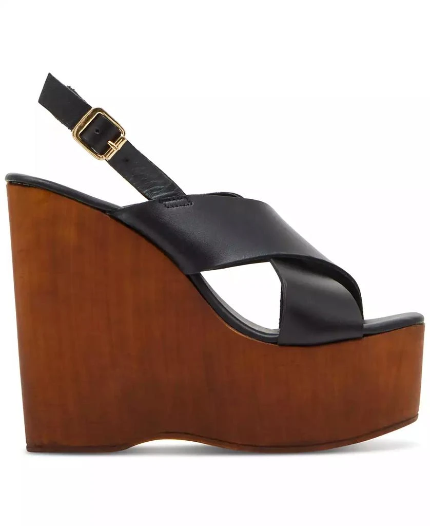 Steve Madden Women's Galaxy Wooden Platform Wedge Sandals 2