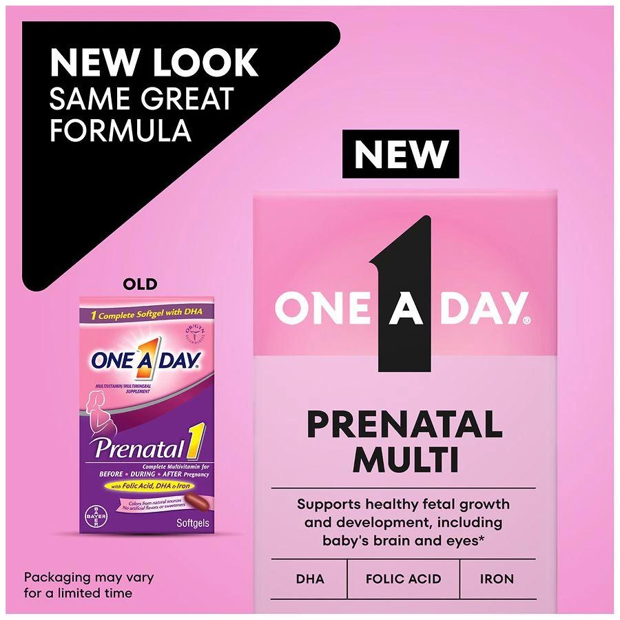 One A Day Women's Prenatal 1 Multivitamins Softgels 9