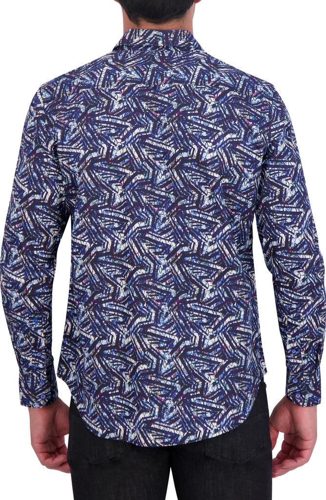 Robert Graham Morais Abstract Print Cotton Button-Up Shirt