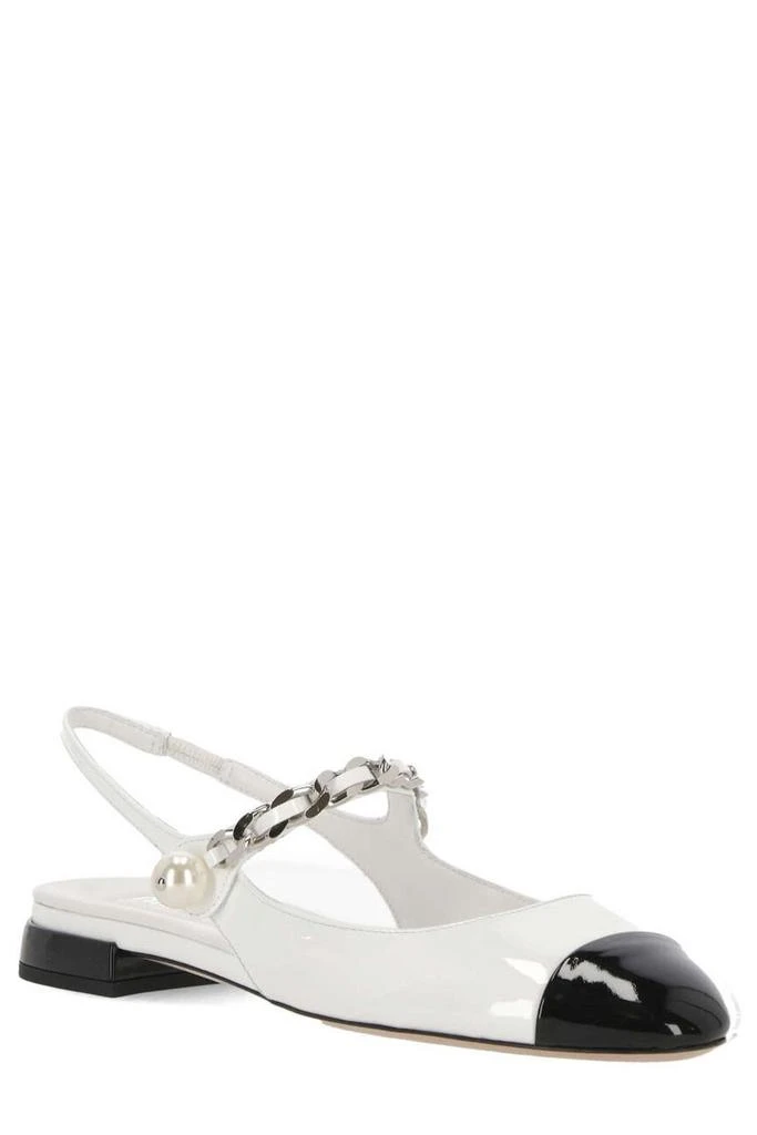 Miu Miu Miu Miu Two-Tone Slingback Flat Shoes 2