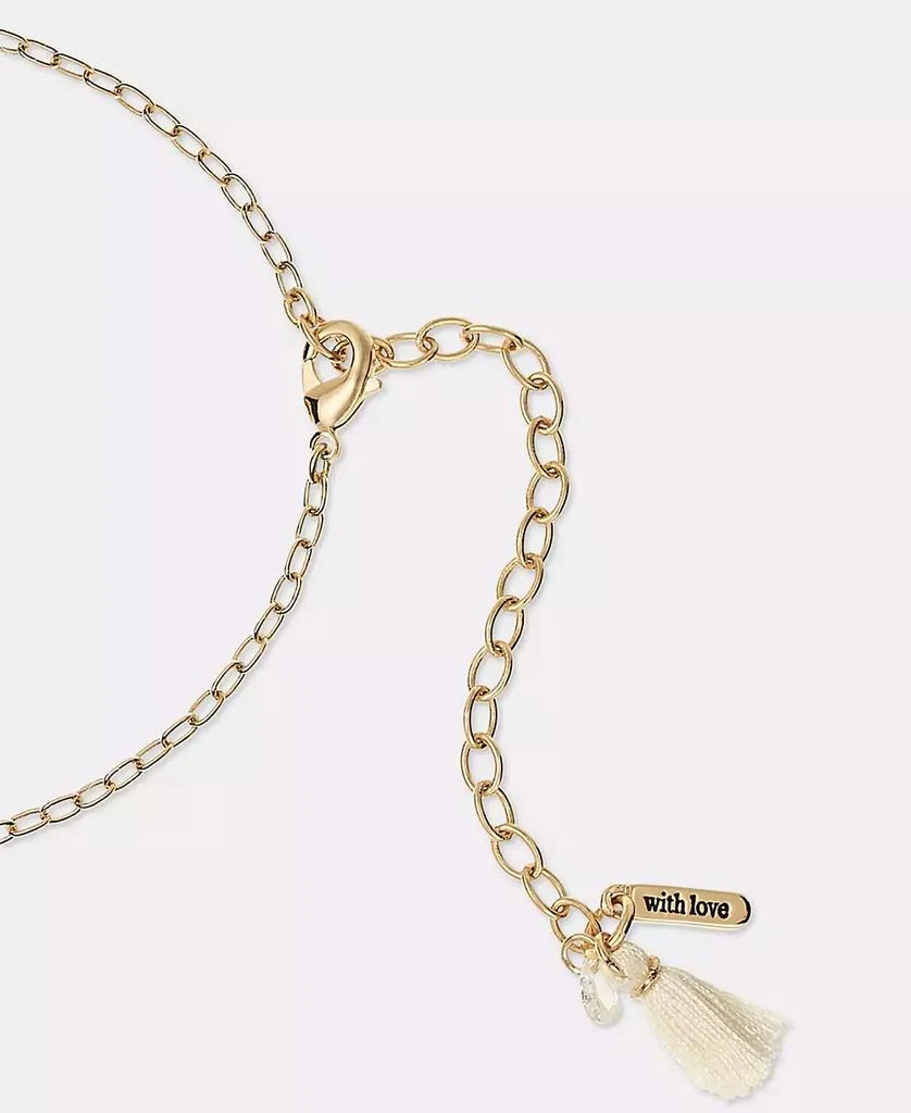 Lonna 
Lilly Gold-Tone Crystal Flower 
Butterfly Beaded Statement Necklace, 34" + 3" extender 2