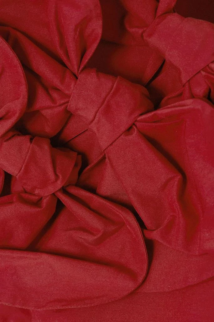 RED Valentino Bow-detailed cotton-blend taffeta mini dress 4