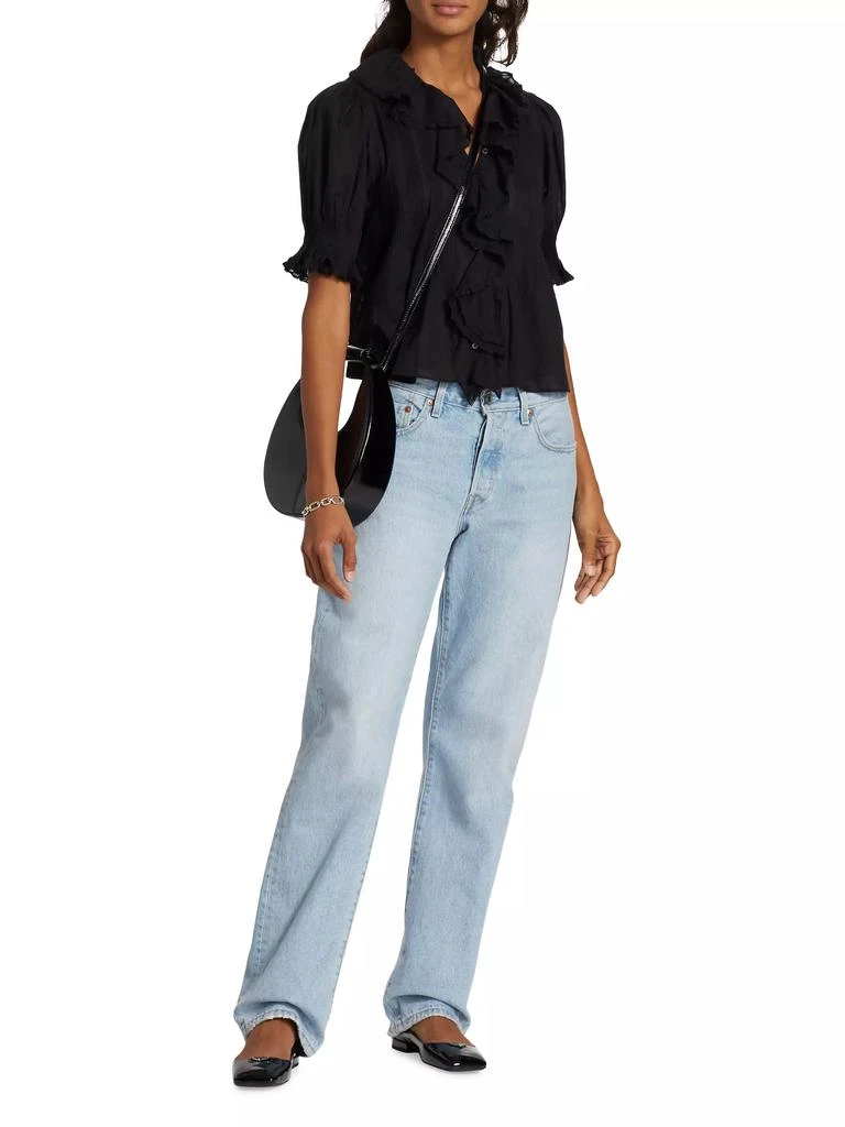 DÔEN Henri Ruffled Puff-Sleeve Top 2