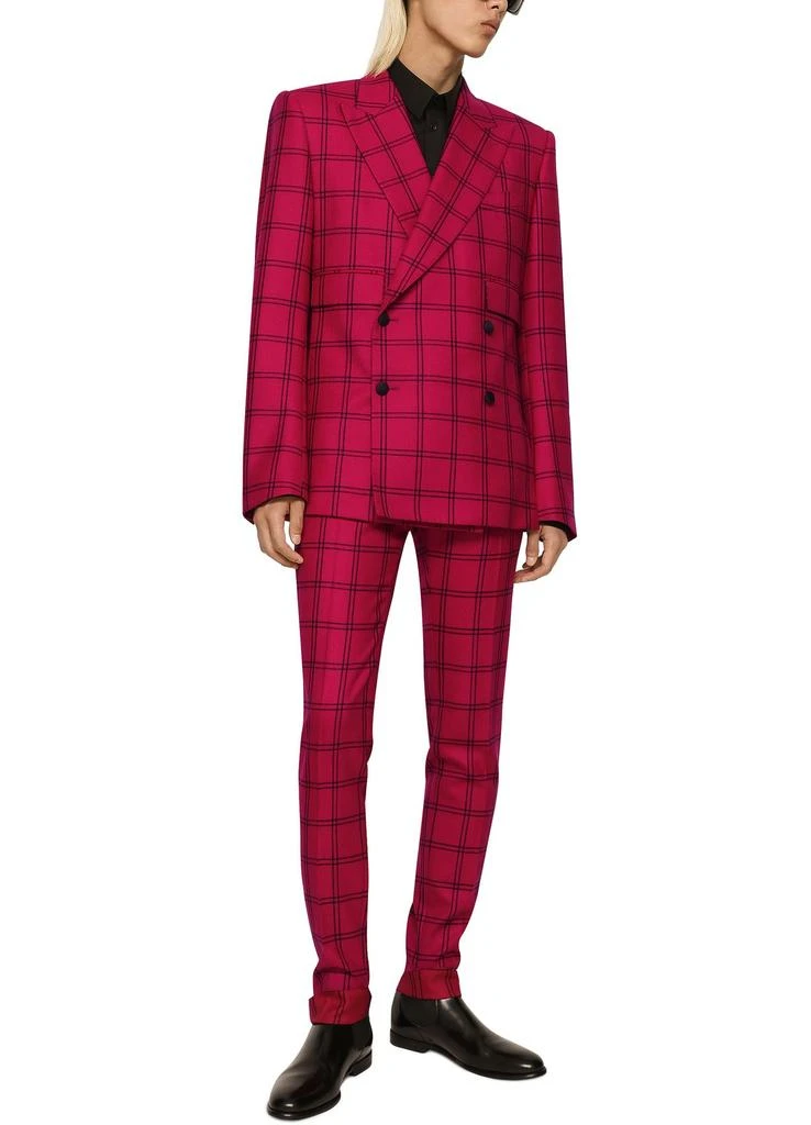 DOLCE & GABBANA Check wool pants 4