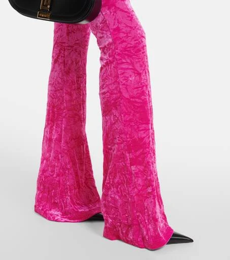 Versace Flared velvet pants 5
