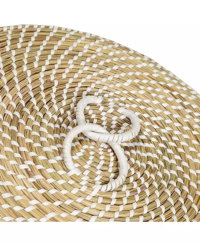Honey Can Do Set of 3 Nesting Seagrass Snake Charmer's Baskets 9
