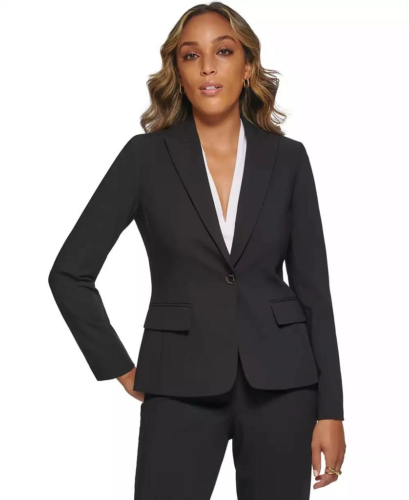 Calvin Klein Women's One Button Blazer 1