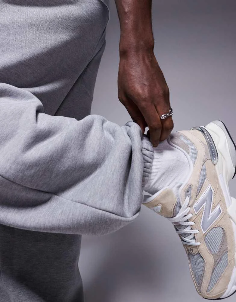 ASOS ASOS DESIGN premium heavyweight oversized jogger in 400gsm grey - GREY 5