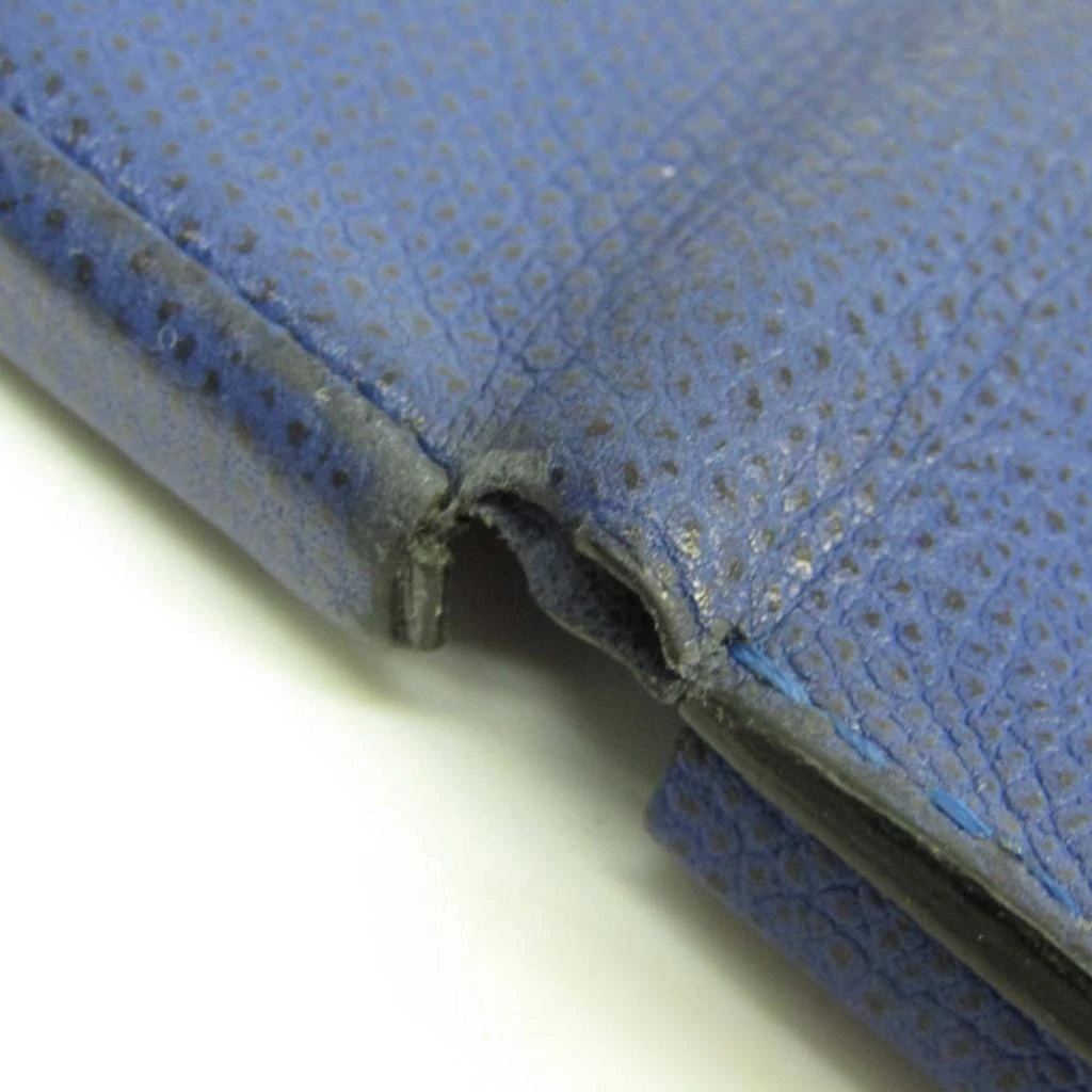 VALEXTRA Leather Coin Purse/Coin Case (Pre-Owned) 4