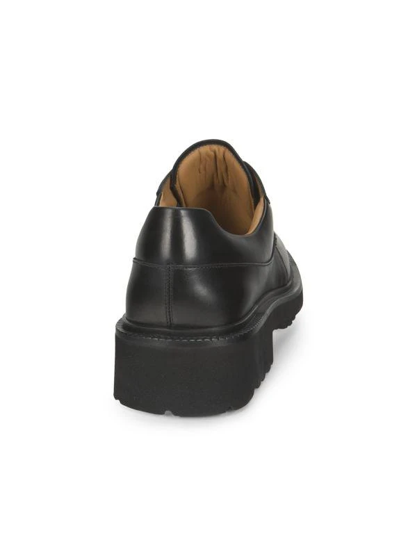 Salvatore Ferragamo Gancini Logo Leather Derbys 3