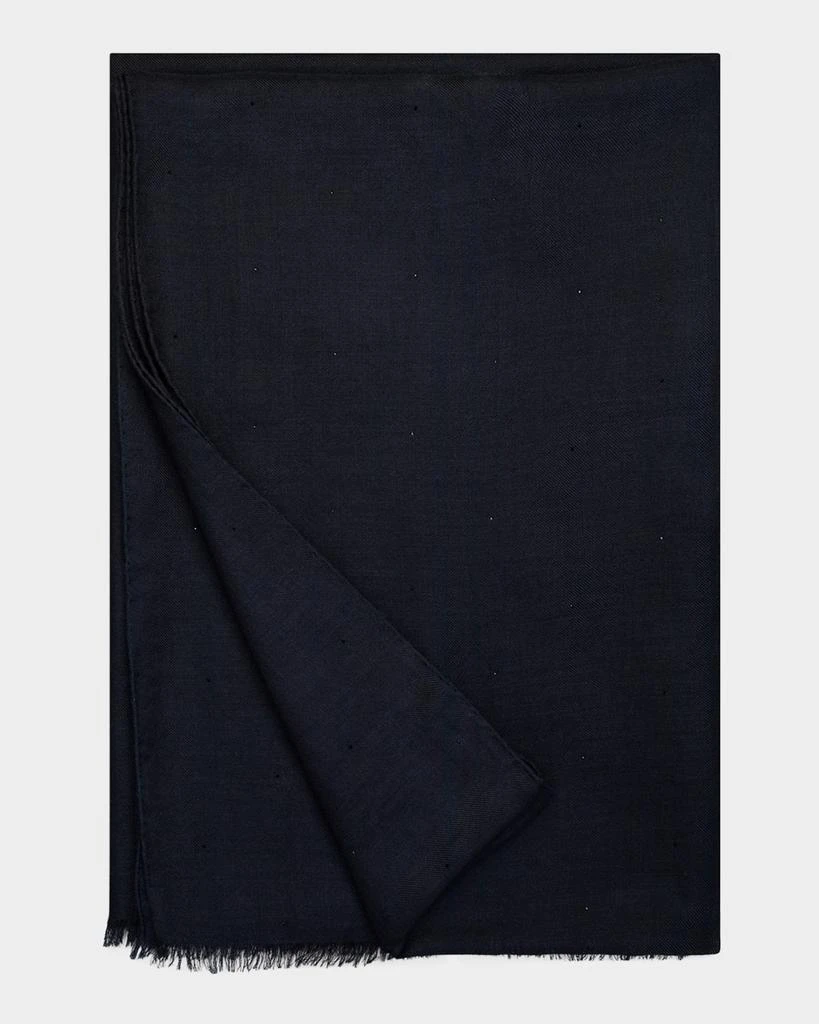 Akris Crystal Embellished Cashmere-Silk Scarf 2