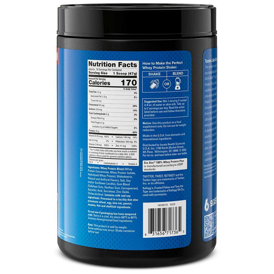 Six Star Whey Protein Plus Protein Powder Frosted Flakes