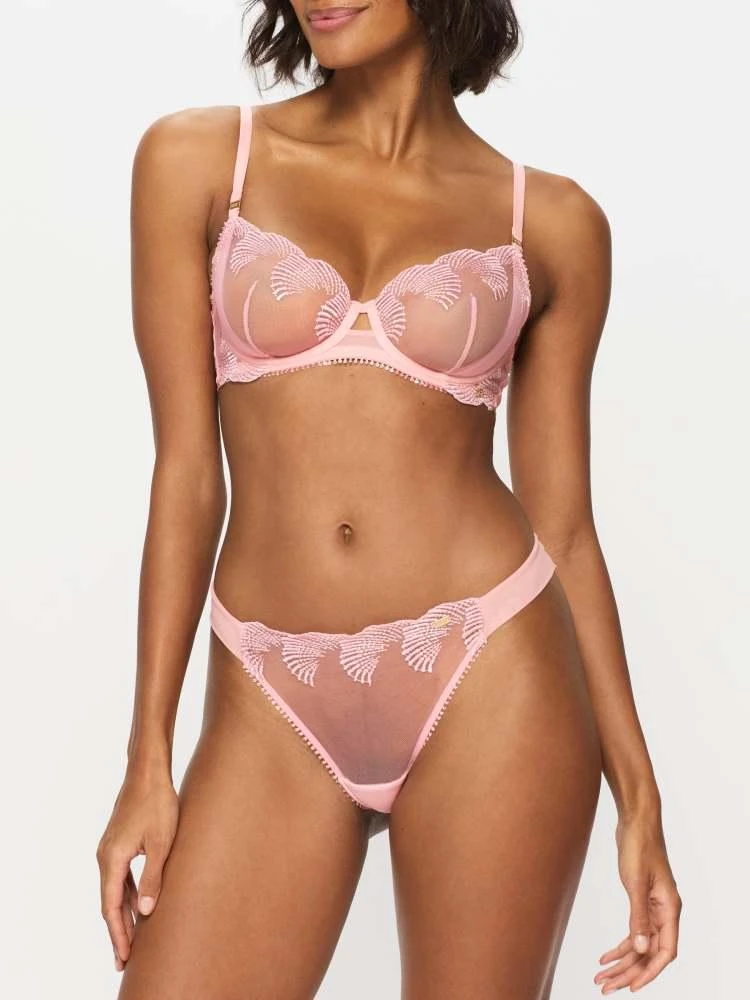 KBX KBX Lana non pad balcony bra in pink 1
