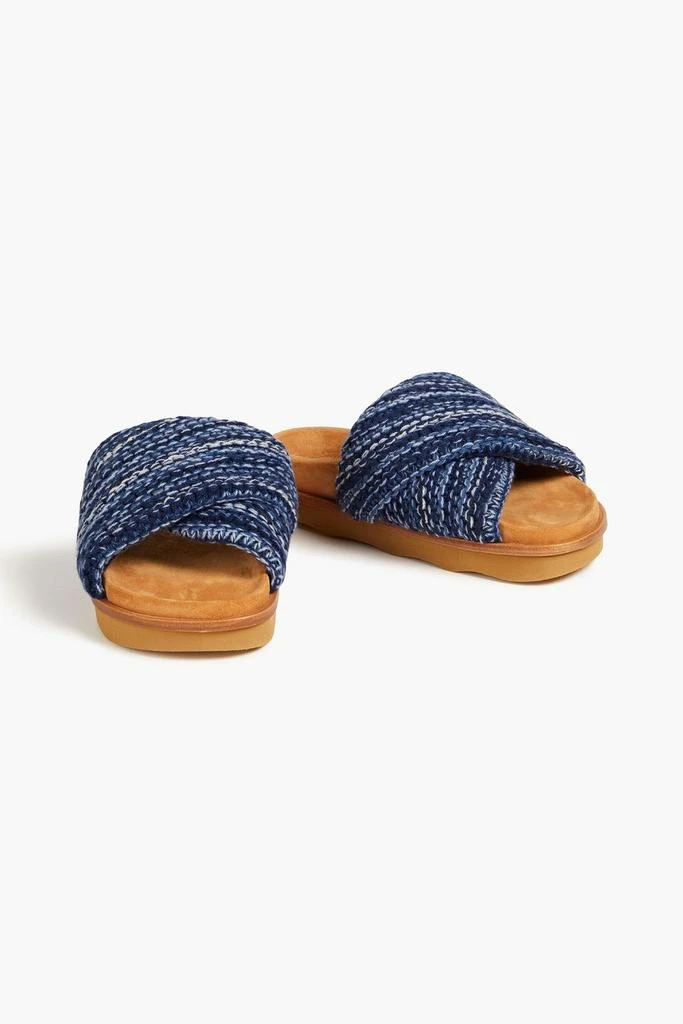 Chloé Wavy cashmere slides 2