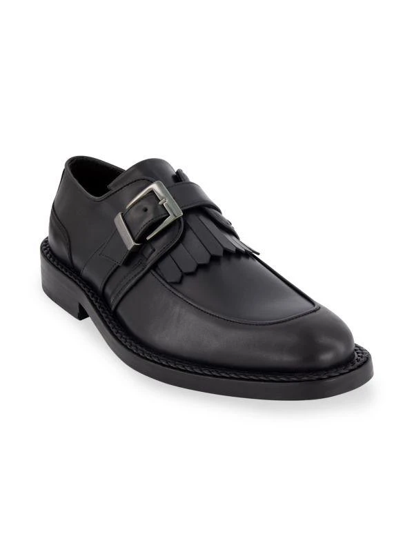 Karl Lagerfeld Paris White Label Kilted Monk Strap Shoes 2