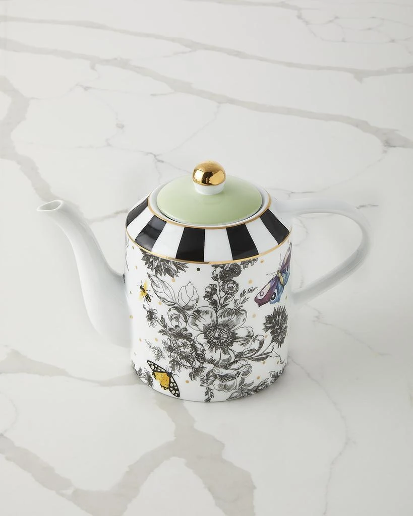 MacKenzie-Childs Butterfly Toile Teapot 1