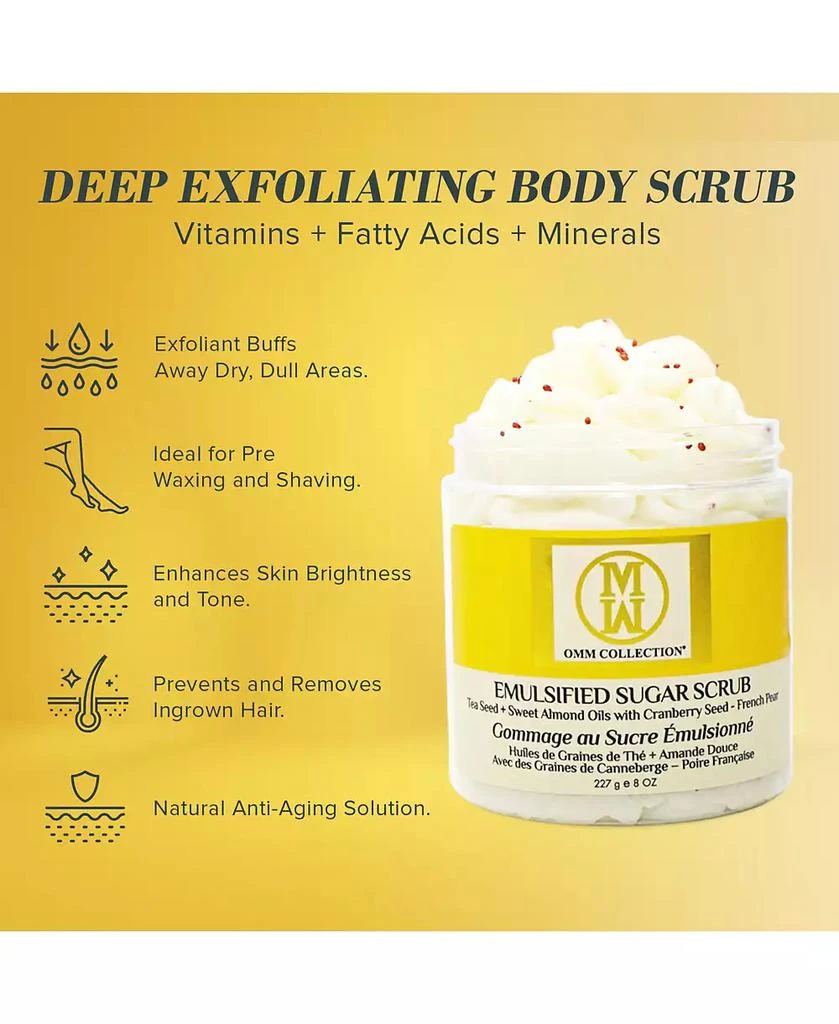 OMM Collection Emulsified Sugar Scrub - French Pear 8oz 2