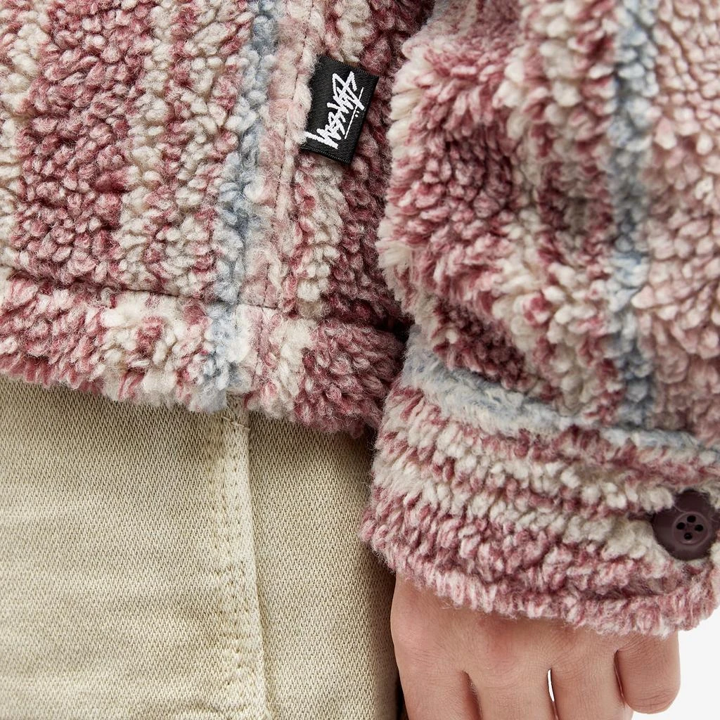 STUSSY Stussy Stripe Sherpa Shirt 5