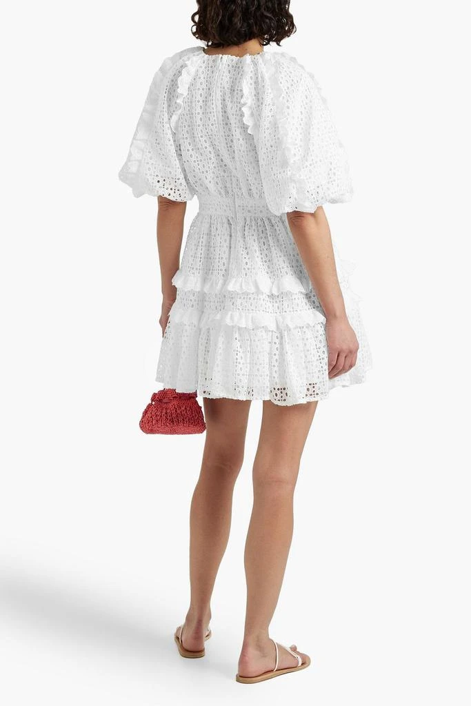 Aje Aveline ruffled broderie anglaise mini dress 3