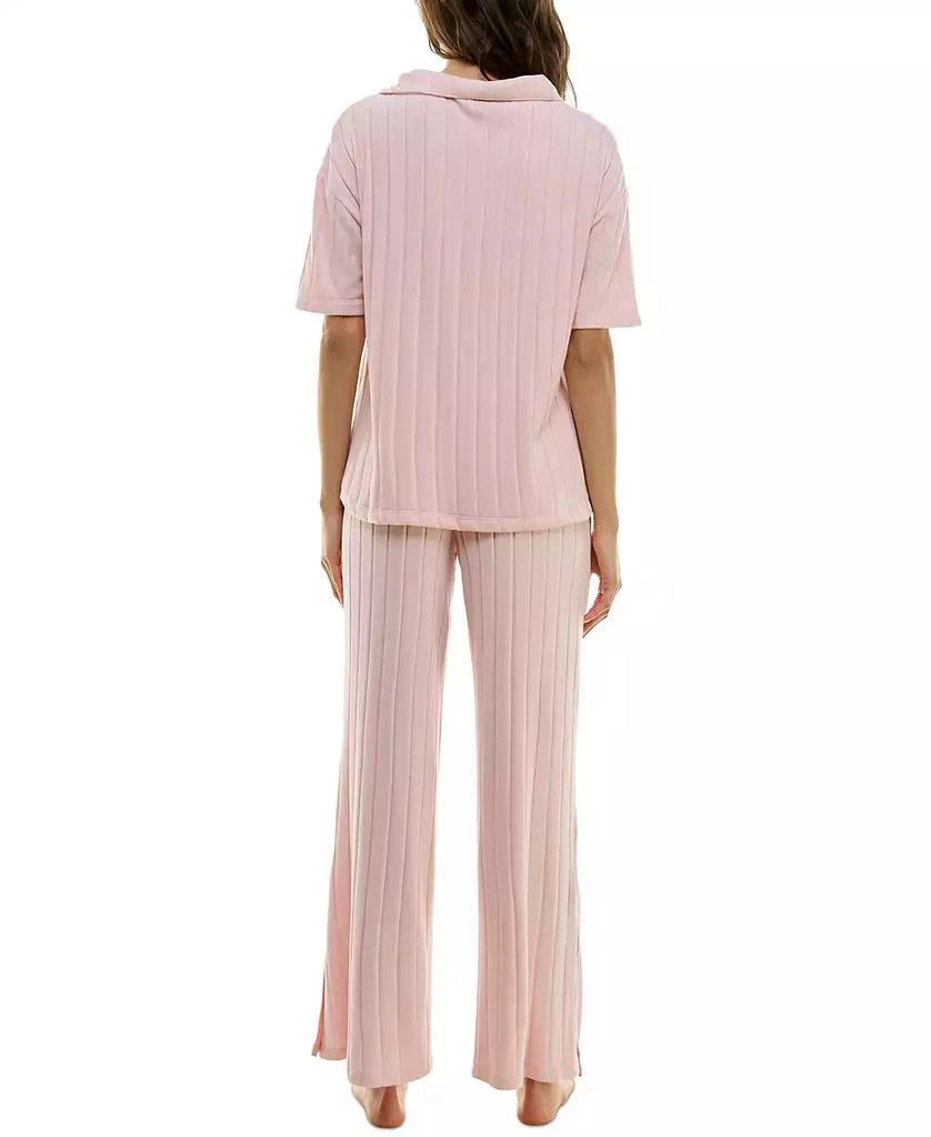 Roudelain Women's 2-Pc. Whisper Wide Rib Pajamas Set 2