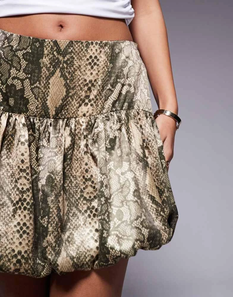River Island River Island puffball mini skirt in leopard print 3