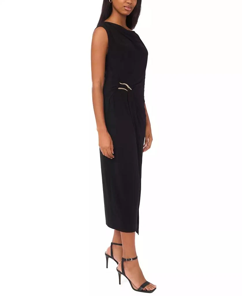 pleated belted midi dress Kate Middleton Yellow Ochre Structured Crepe Pleated Belted Midi Dress –  opalroyaleclothing