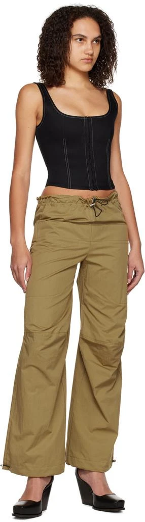 Yuzefi Khaki Drawstring Lounge Pants 4