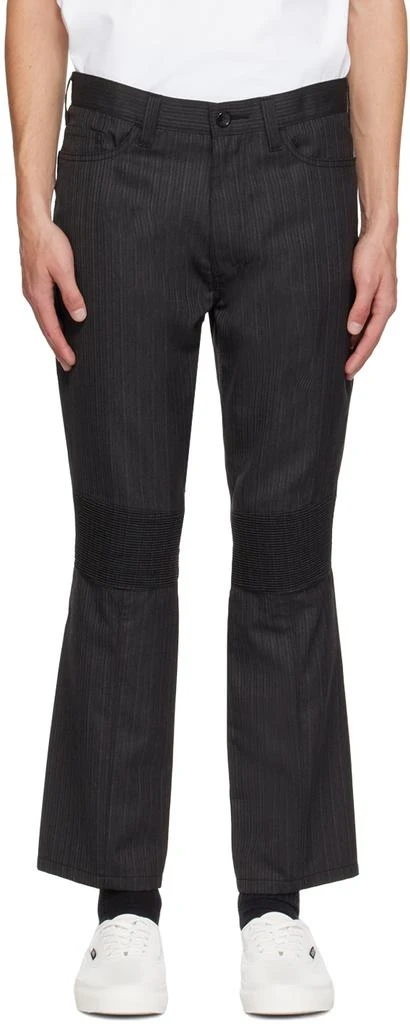 Junya Watanabe Gray Ruched Trousers 1