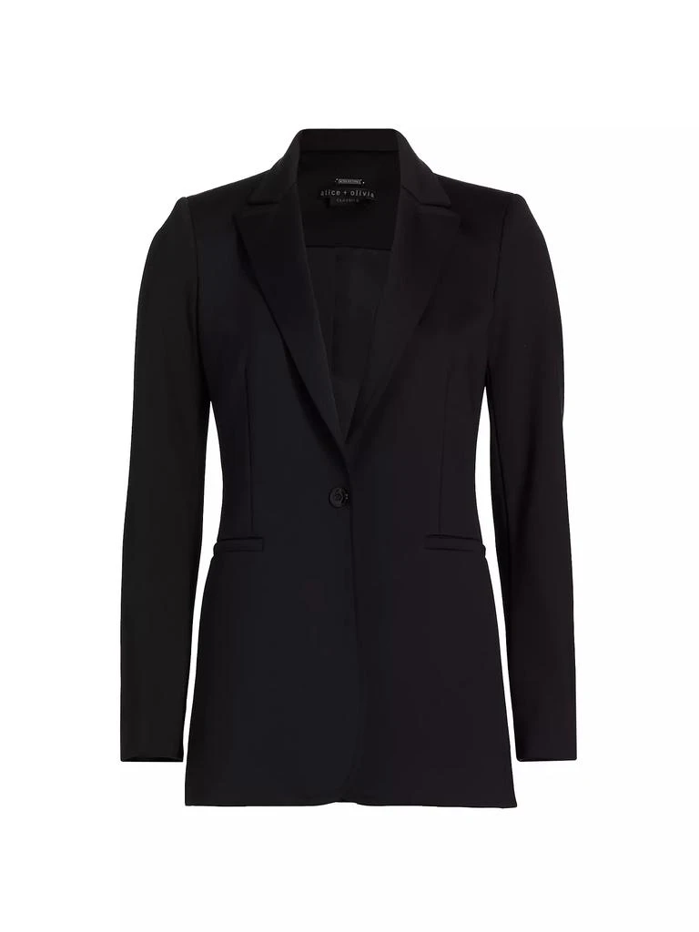 Alice + Olivia Breann Long Fitted Blazer 1