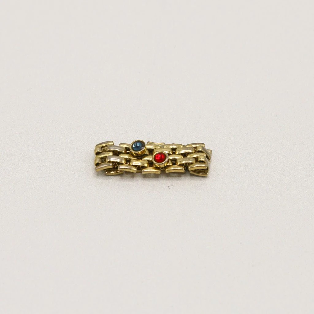 Orelia Vintage Vintage Coloured Stone & Chain Link Ring 1