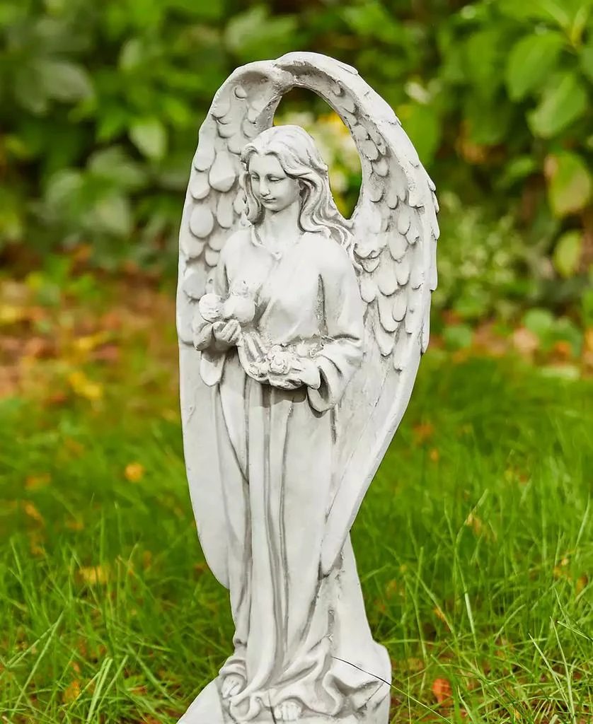 Glitzhome Standing Archangel Garden Statue 9