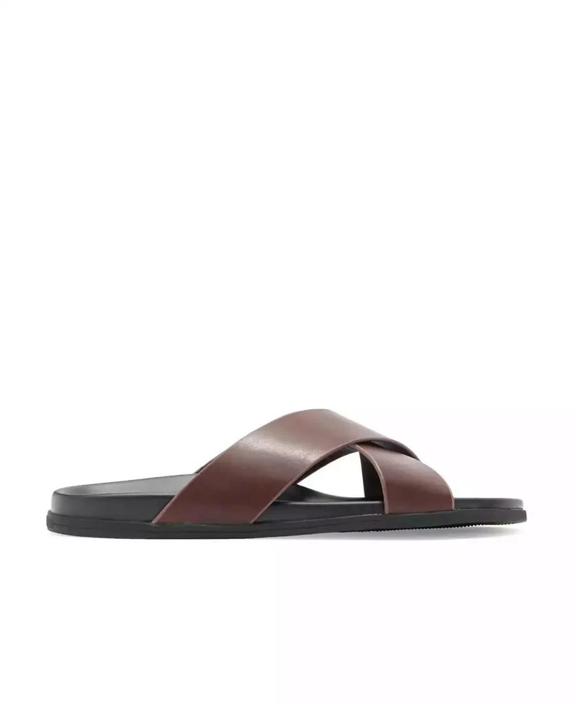 Blake McKay Men's Jake Dress Casual Cross-Strap Leather Slide Sandal 2