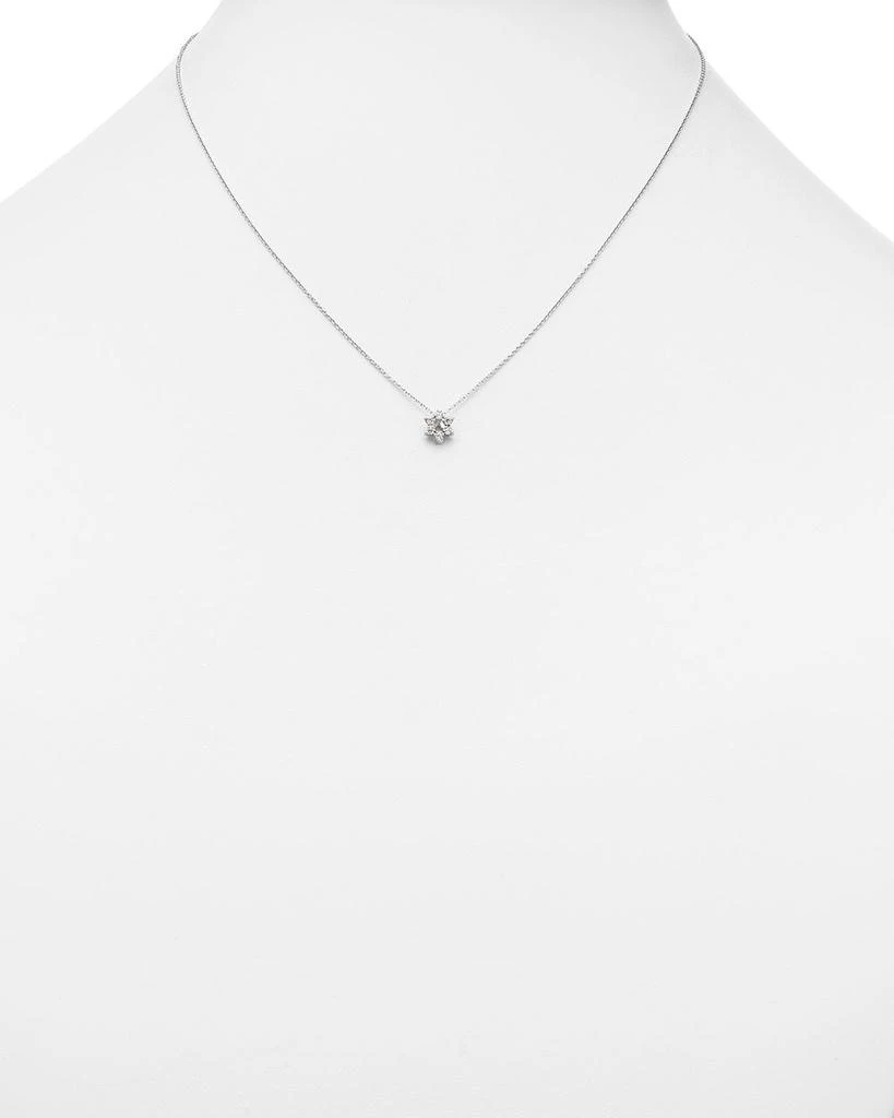 Roberto Coin 18K White Gold Star of David Pendant Necklace with Diamonds, 16"-18" 2