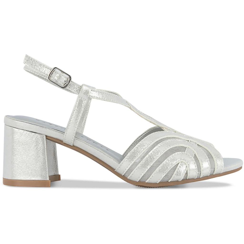 Karen Scott YAHSIEF Womens Metallic Block Heels