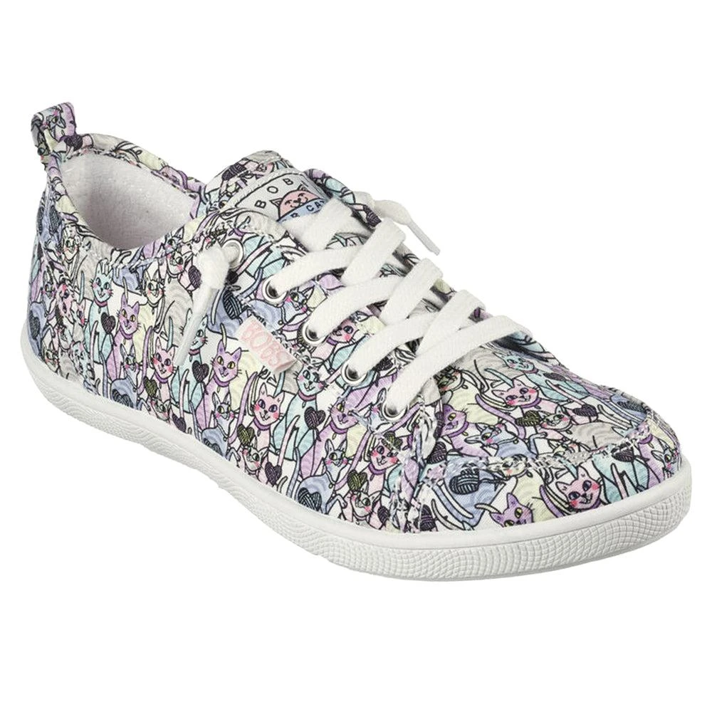SKECHERS Bobs B Cute Knitting Hearts Graphic Lace Up Sneakers 2