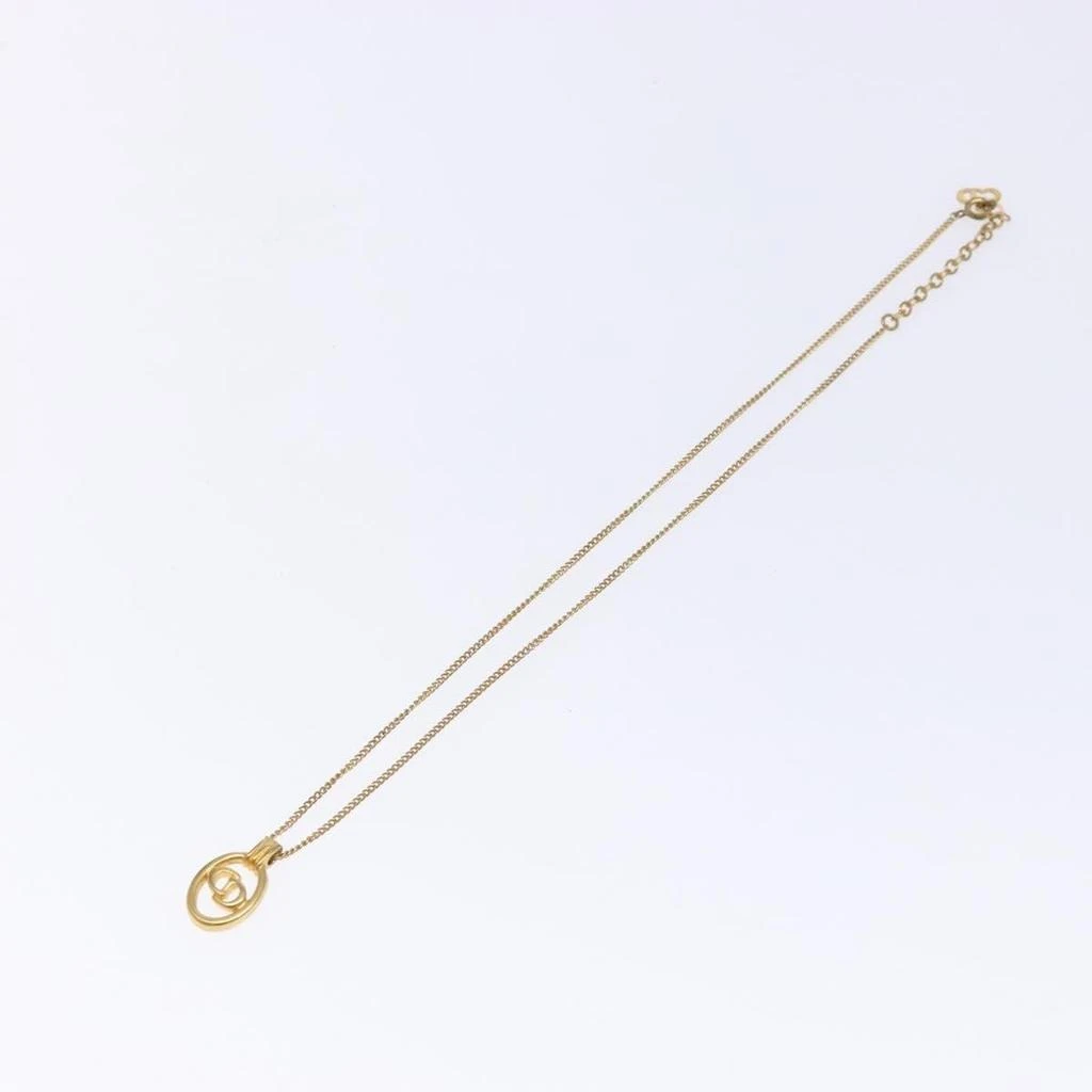 Dior Cd Round Pendant Necklace Metal Metal Jewelry (Pre-Owned)