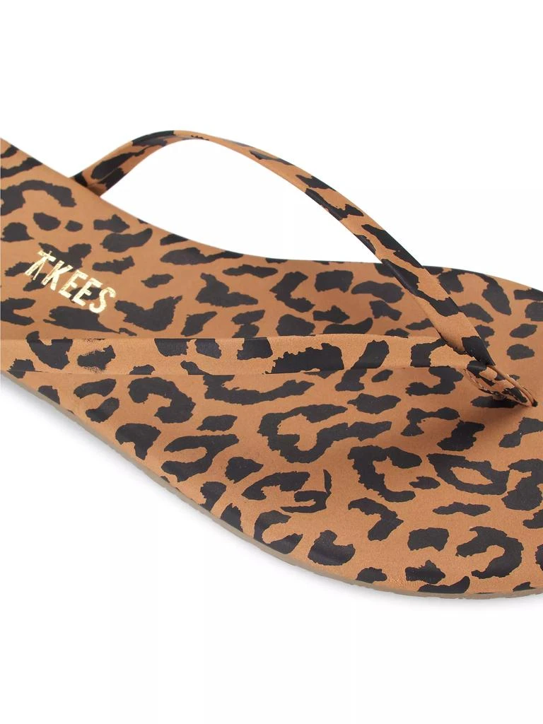 Tkees Studio Exotic Cheetah-Print Flip Flops 6