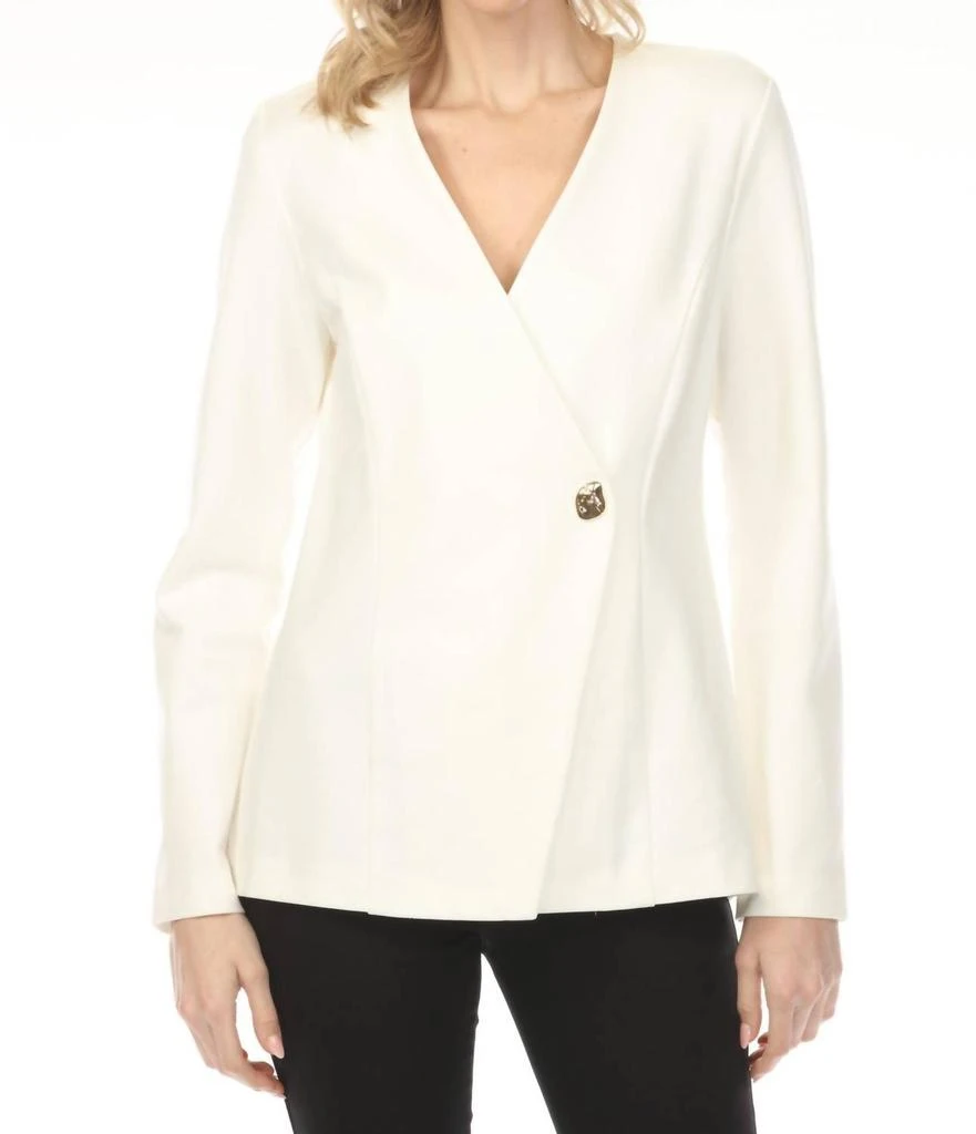 JOSEPH RIBKOFF Joseph Ribkoff - Crossover Front V-neck Jacket