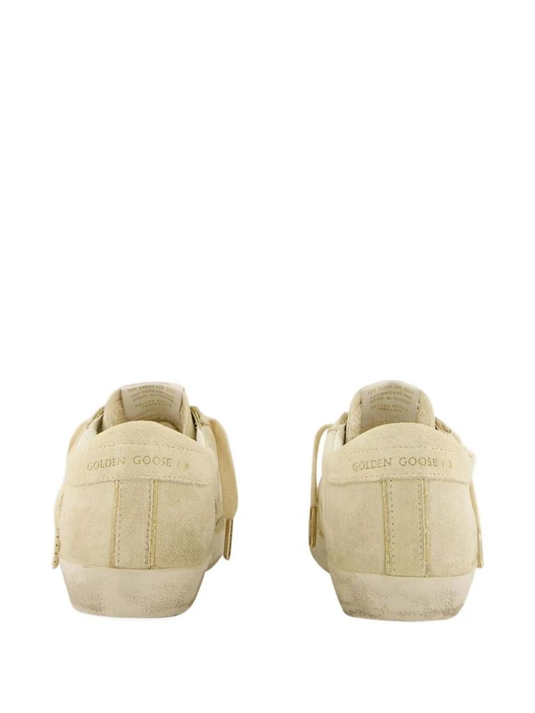 Golden Goose Pale Yellow Suede Sneakers 4