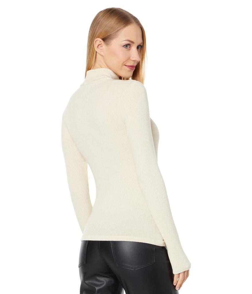 Monrow Rib Cutout Turtleneck