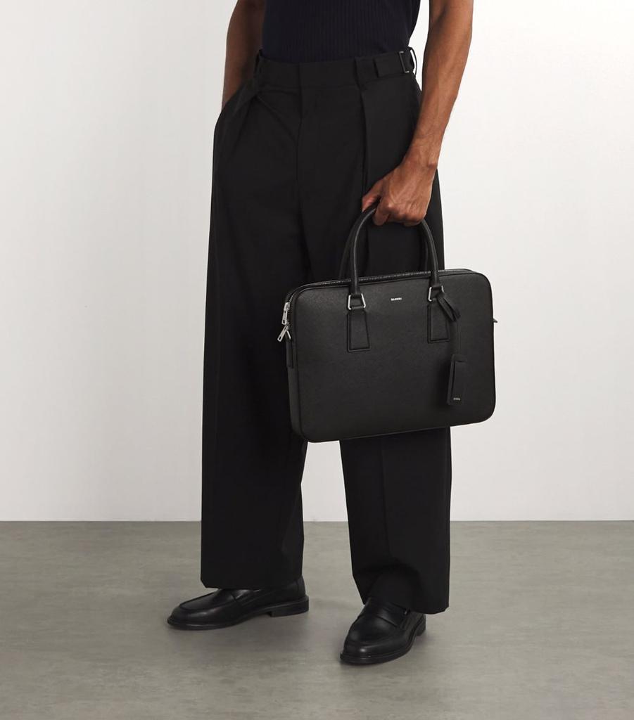 SANDRO Leather Slim Downtown Briefcase