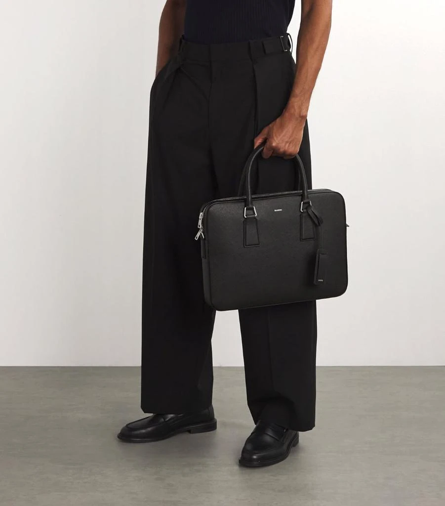 SANDRO Leather Slim Downtown Briefcase 2