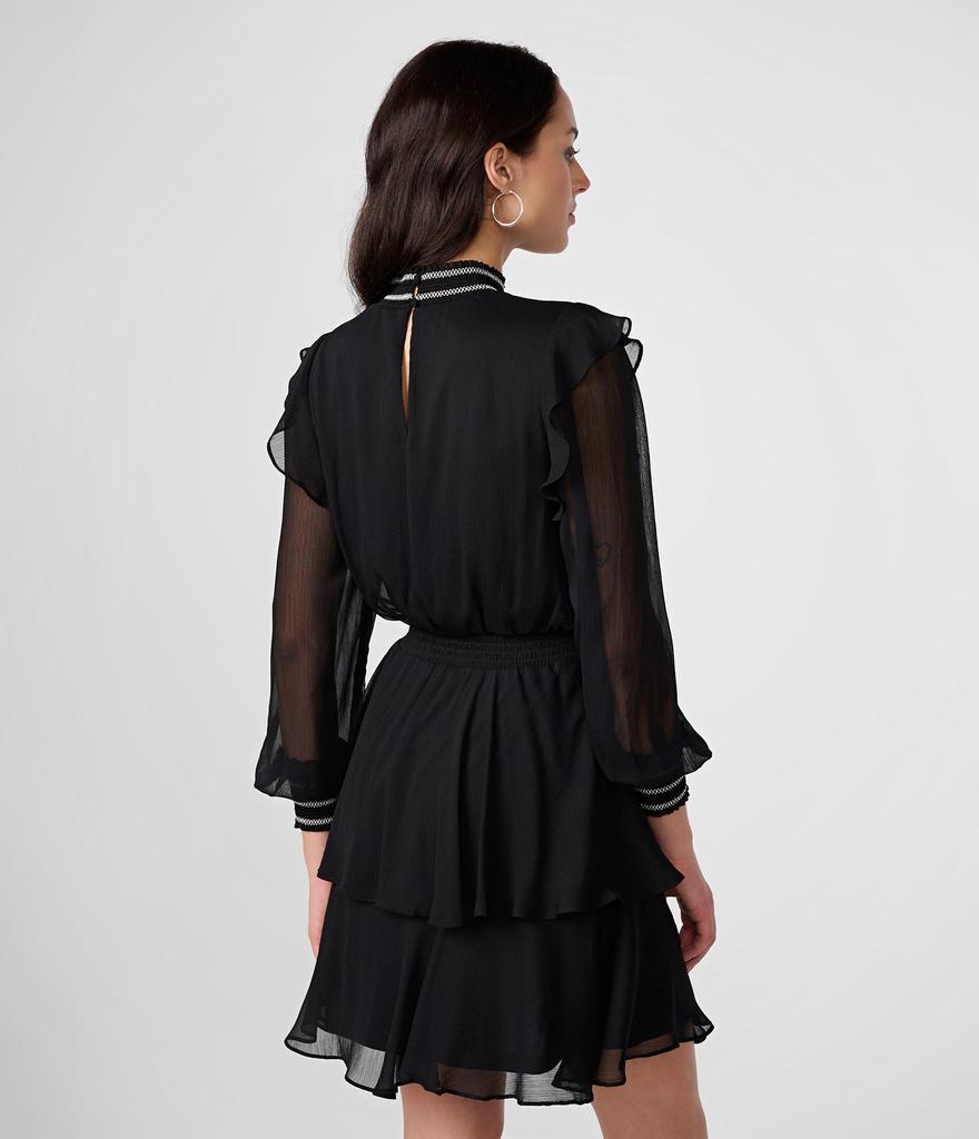 Karl Lagerfeld Paris SMOCKED CHIFFON DRESS