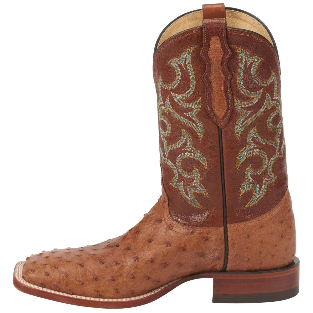 Justin Boots Truman Ostrich Square Toe Cowboy Boots 3