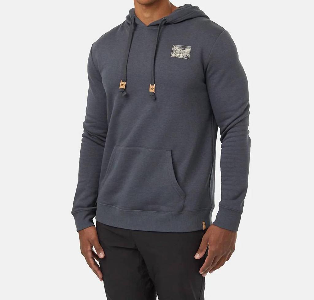tentree Etched Mountain Hoodie In Graphite Pale Oak