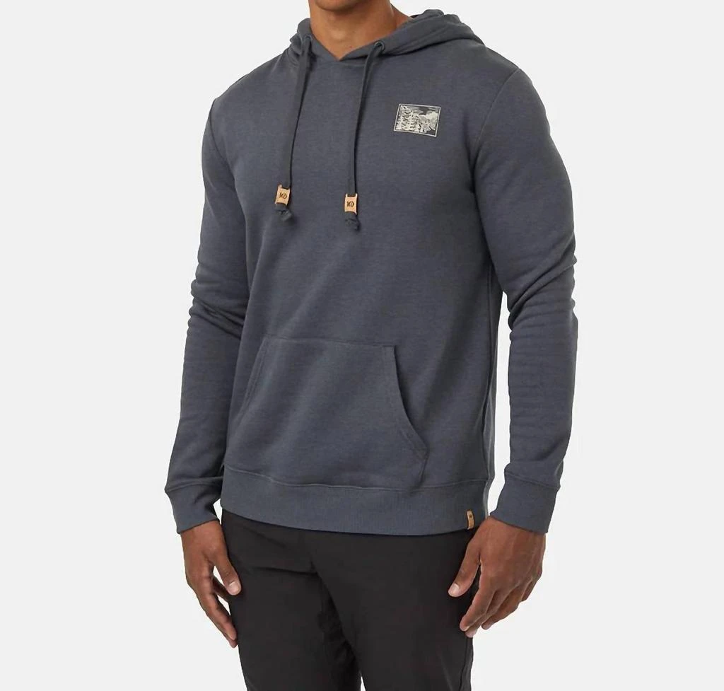 tentree Etched Mountain Hoodie In Graphite Pale Oak 2