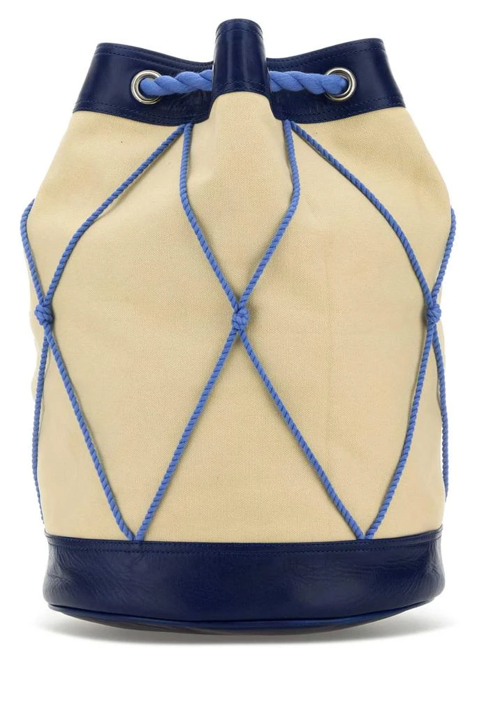BODE Cream Canvas Backpack 1